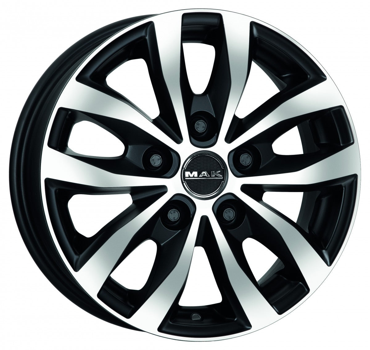 Mak Load 5 black mirror Alufelge 6.5x16 Zoll ET55 LK 5x130 ML78.1