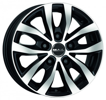Mak Load 5 black mirror Alufelge 6.5x16 Zoll ET55 LK 5x130 ML78.1