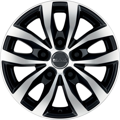 Mak Load 5 black mirror Alufelge 6.5x16 Zoll ET55 LK 5x130 ML78.1 – Bild 2