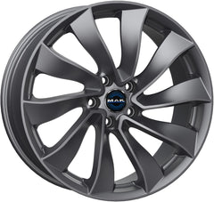 Mak Solar gloss gun metallic Alufelge 8.5x18 Zoll ET38 LK 5x114.3 ML64.1