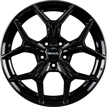 Mak Epica gloss black Alufelge 8x19 Zoll ET45 LK 5x114.3 ML76 – Bild 4