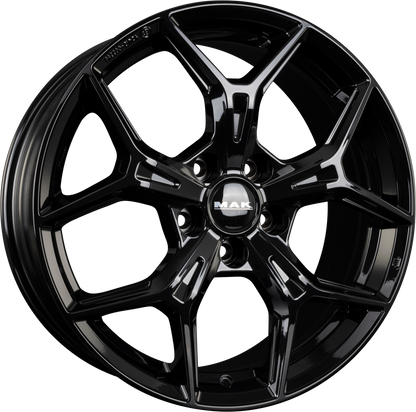 Mak Epica gloss black Alufelge 8x19 Zoll ET45 LK 5x114.3 ML76 – Bild 5