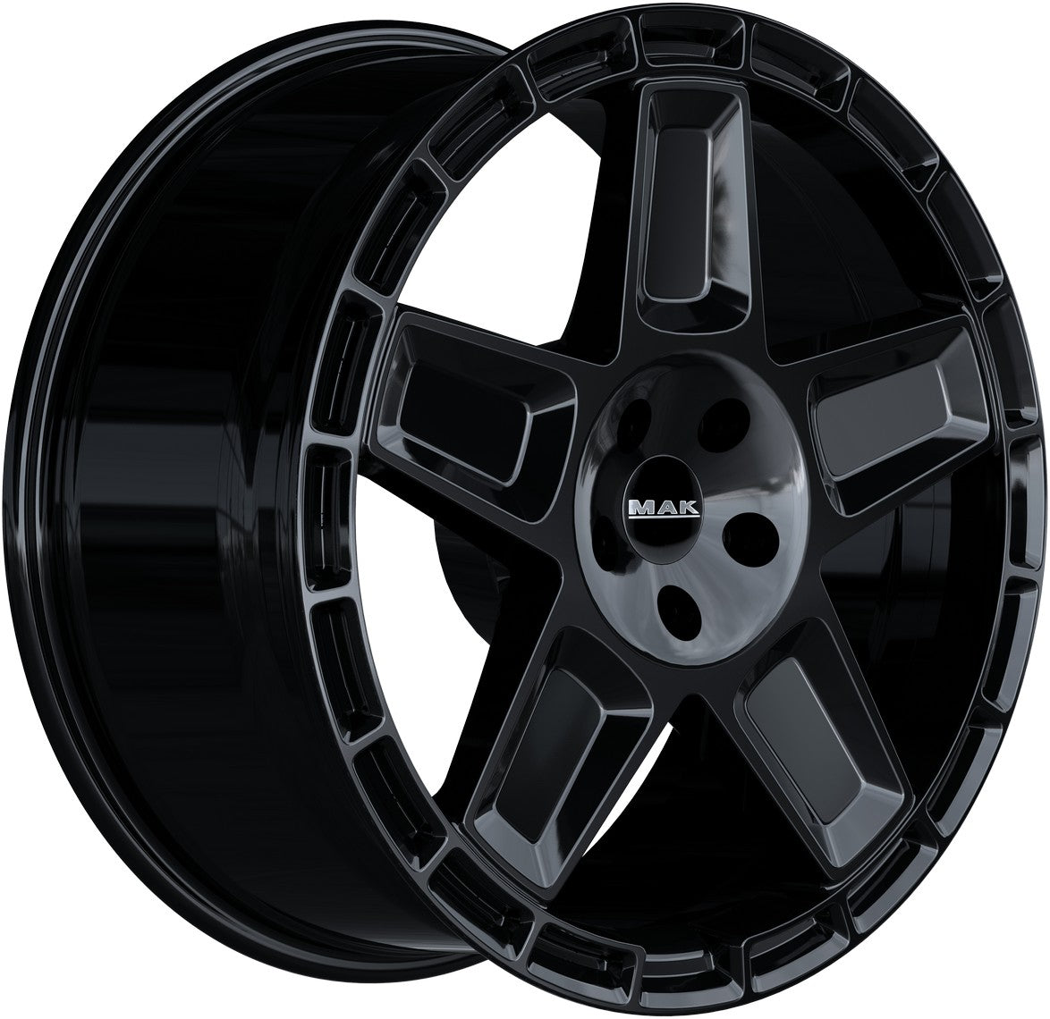Mak Trek gloss black 9x20 ET40 - LK5/114.3 ML76