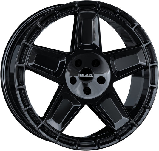 Mak Trek gloss black 9x20 ET53 - LK5/114.3 ML67.1