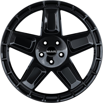 Mak Trek gloss black 9x20 ET53 - LK5/114.3 ML67.1