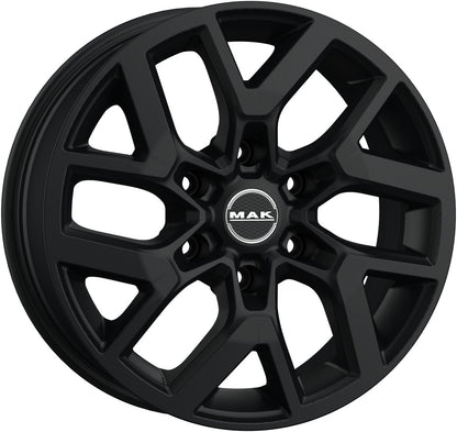 Mak Gravel matt black Alufelge 7x17 Zoll ET50 LK 6x120 ML74.5