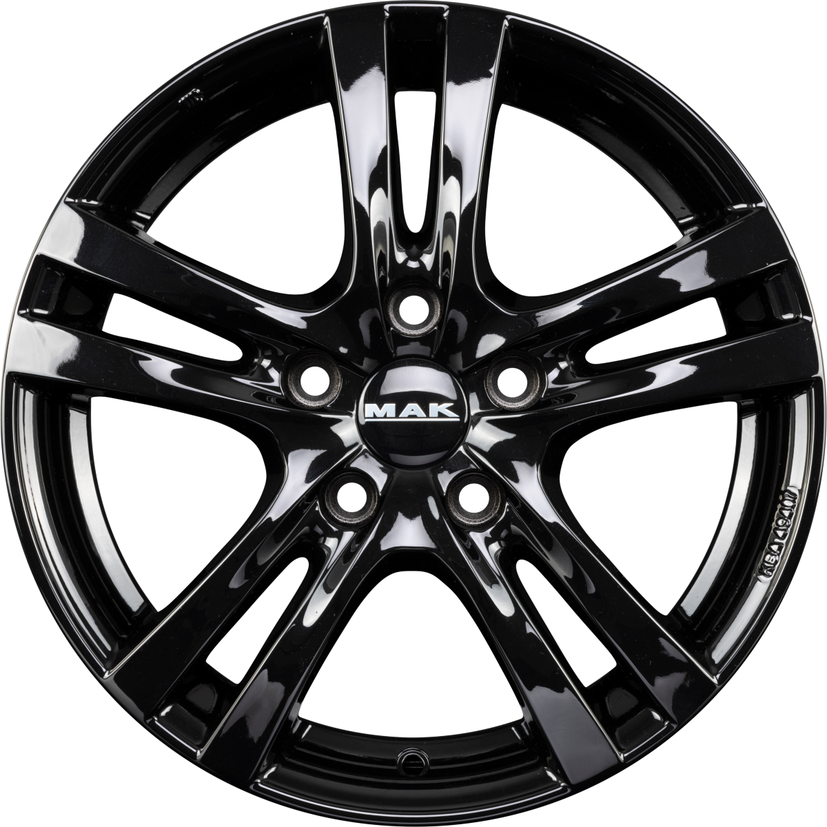 Mak Zenith gloss black Alufelge 5x15 Zoll ET38 LK 4x100 ML60.1 – Bild 4