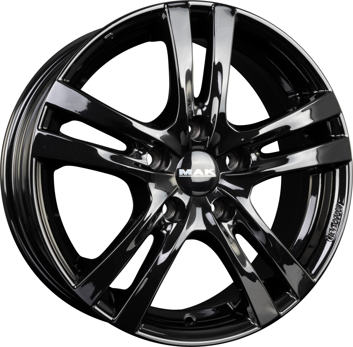 Mak Zenith gloss black Alufelge 8x17 Zoll ET42 LK 5x112 ML76 – Bild 5