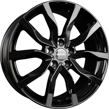 Mak Highlands gloss black Alufelge 9.5x20 Zoll ET40 LK 5x120 ML72.6 – Bild 5