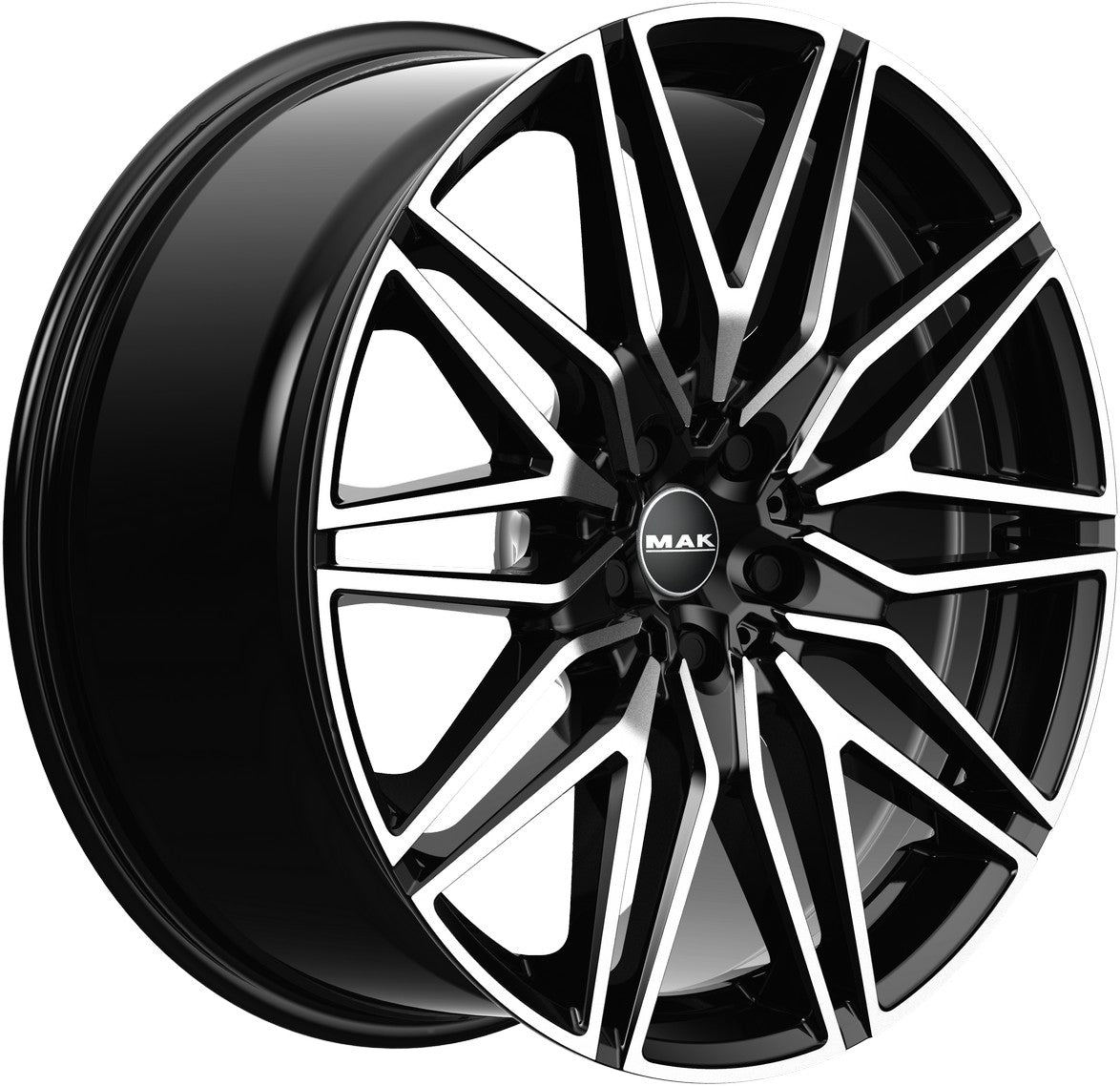 Mak Sturm black mirror Alufelge 9.5x21 Zoll ET25 LK 5x120 ML66.6 – Bild 3