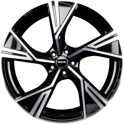 Mak Stark black mirror Alufelge 9.5x22 Zoll ET25 LK 5x112 ML66.45 – Bild 4