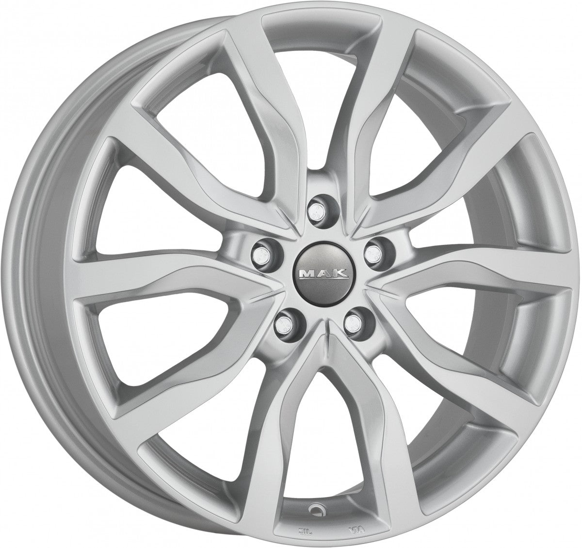 Mak Köln silver 8x18 ET35 - LK5/130 ML66.45