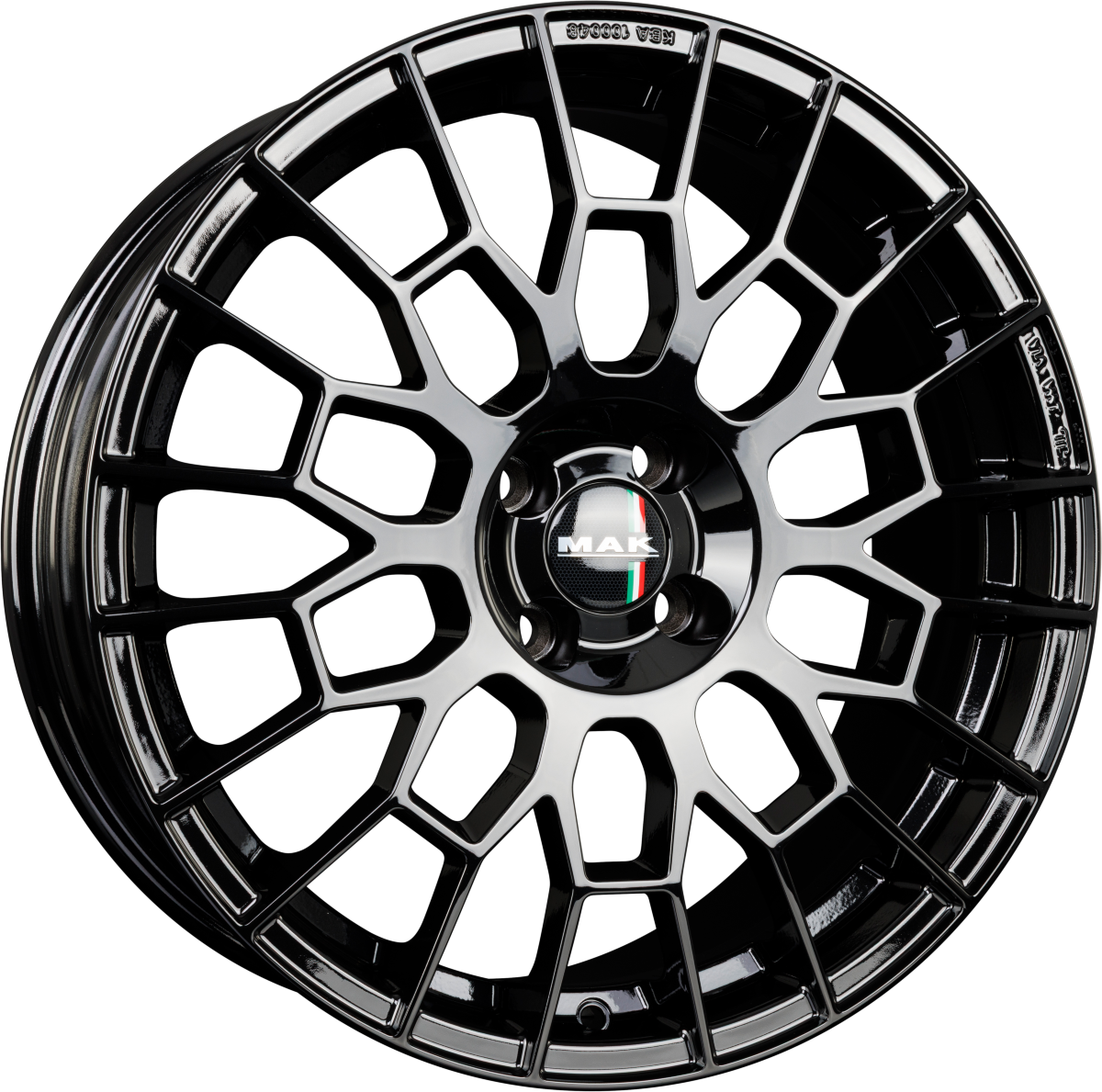 Mak APX gloss black Alufelge 7x18 Zoll ET35 LK 4x98 ML58.1 – Bild 5