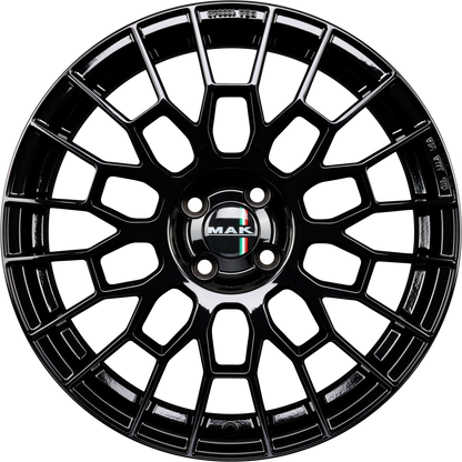 Mak APX gloss black Alufelge 7.5x18 Zoll ET40 LK 4x100 ML72 – Bild 4