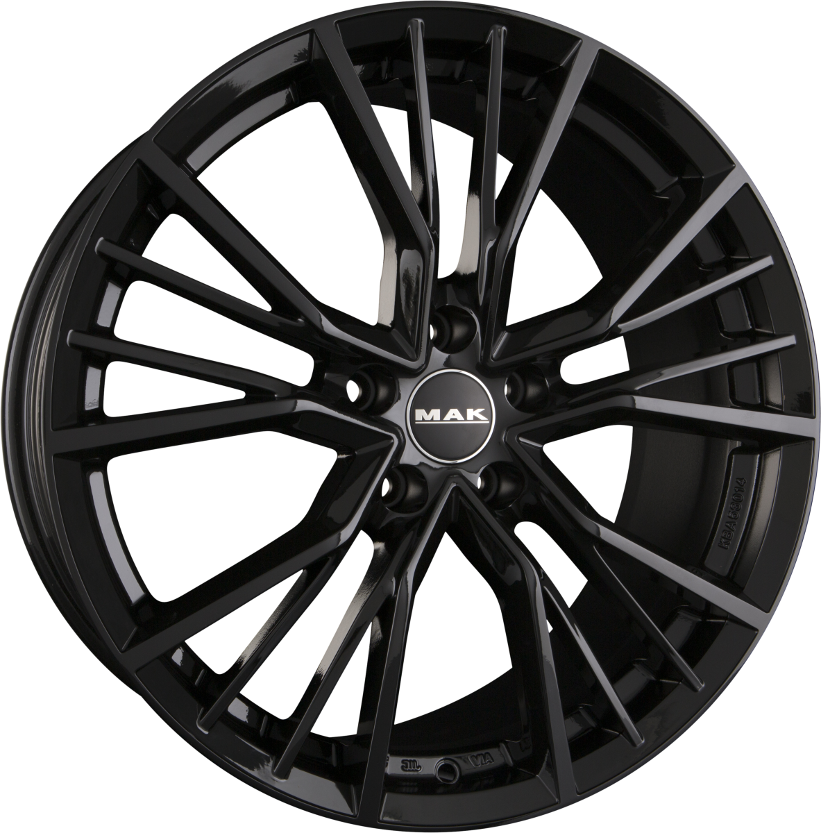 Mak Union gloss black Alufelge 8x18 Zoll ET38 LK 5x112 ML66.45 – Bild 5