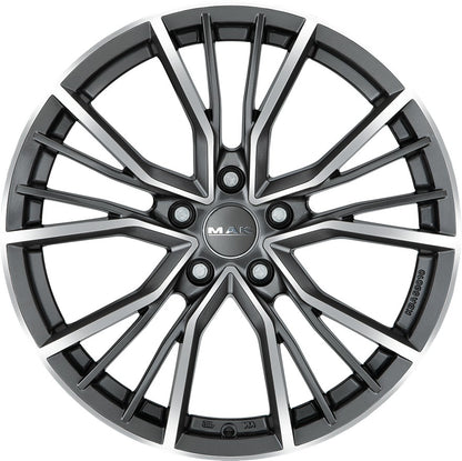 Mak Union gun metallic mirror 8x18 ET30 - LK5/112 ML66.45