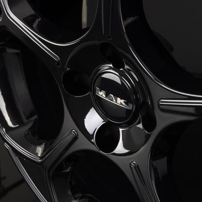 Mak Monza gloss black Alufelge 7x18 Zoll ET35 LK 4x108 ML65.1 – Bild 6
