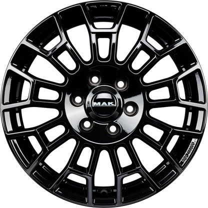 Mak Nomad gloss black Alufelge 7x17 Zoll ET60 LK 5x120 ML65.1 – Bild 4