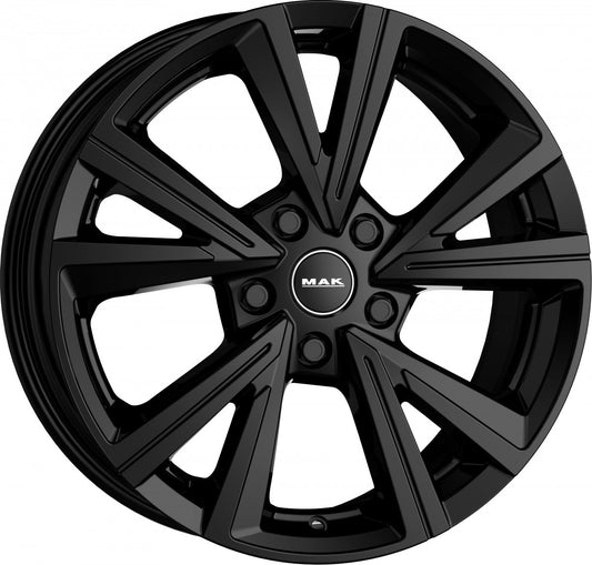 Mak Qvarz gloss black 7x17 ET41 - LK5/98 ML58.1