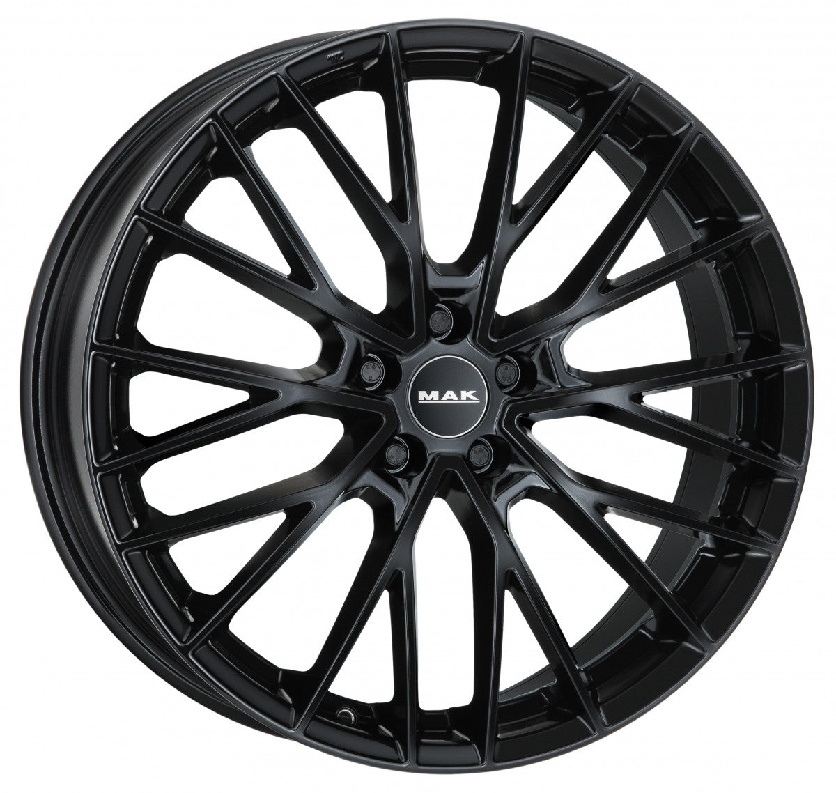 Mak Speciale gloss black 8.5x19 ET38 - LK5/112 ML57.1