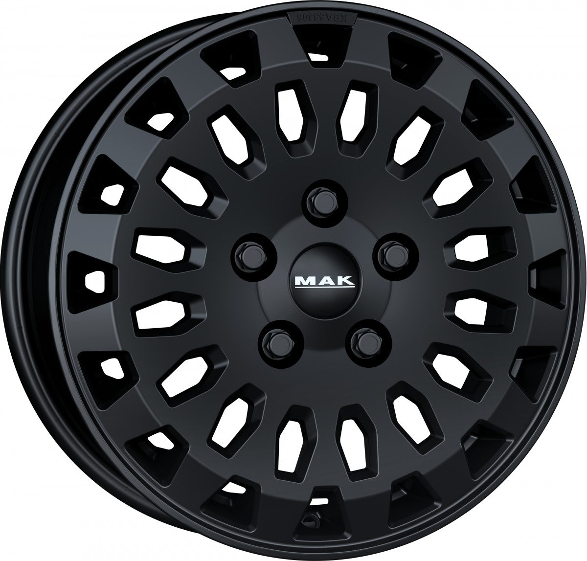 Mak Overland matt black 7x17 ET45 - LK5/118 ML71.1