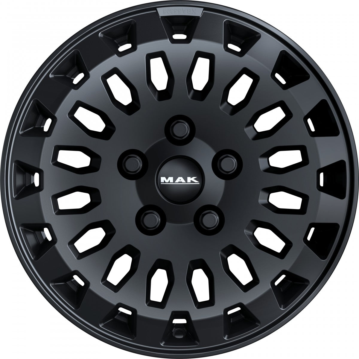 Mak Overland matt black 7x17 ET66 - LK5/130 ML89.1