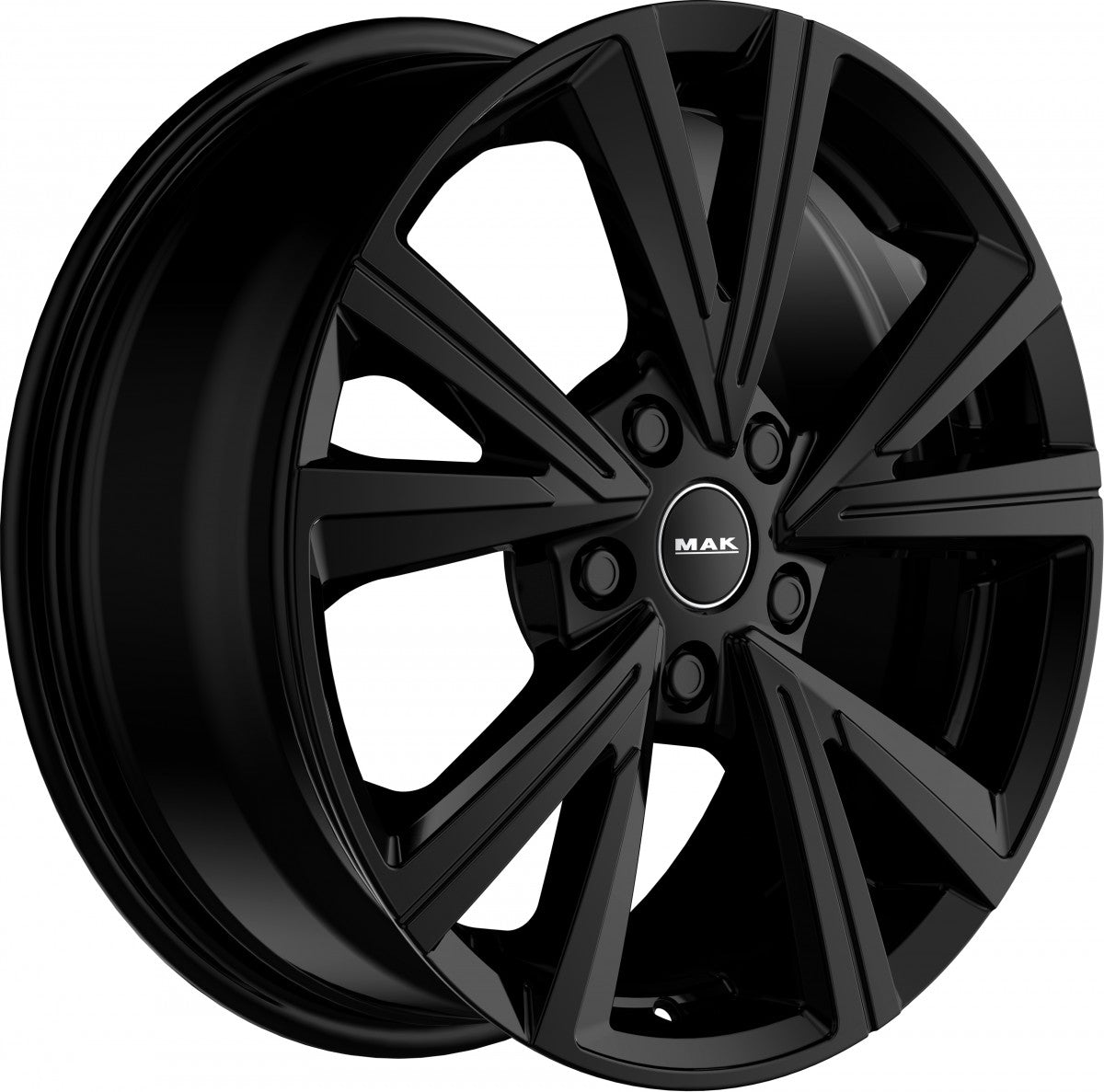 Mak Qvarz gloss black 6.5x16 ET40 - LK5/108 ML72