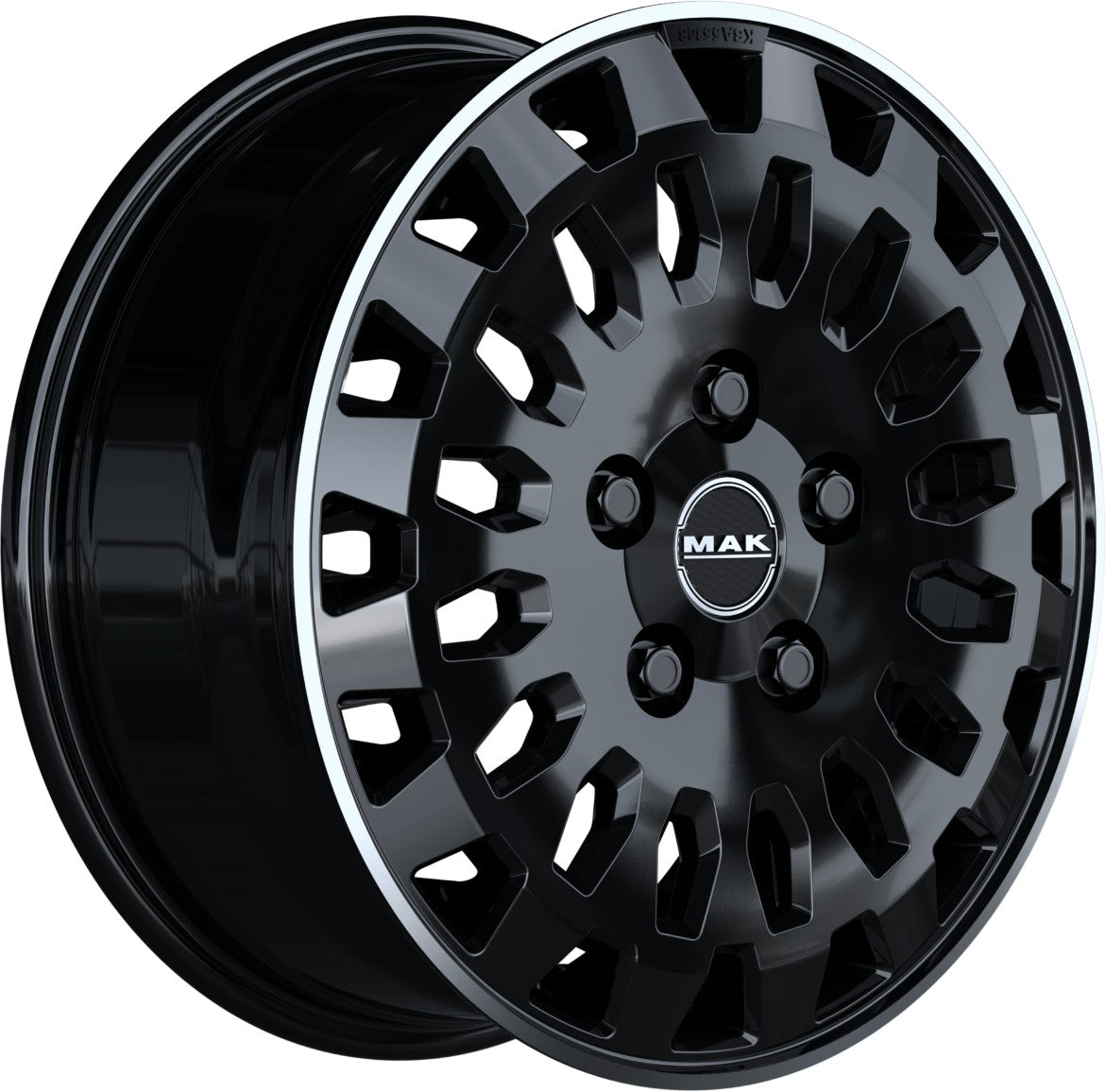 Mak Overland gloss black mirror ring 8x18 ET53 - LK5/130 ML78.1