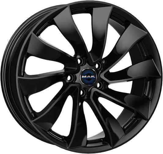 Mak Solar gloss black Alufelge 8.5x19 Zoll ET38 LK 5x114.3 ML64.1