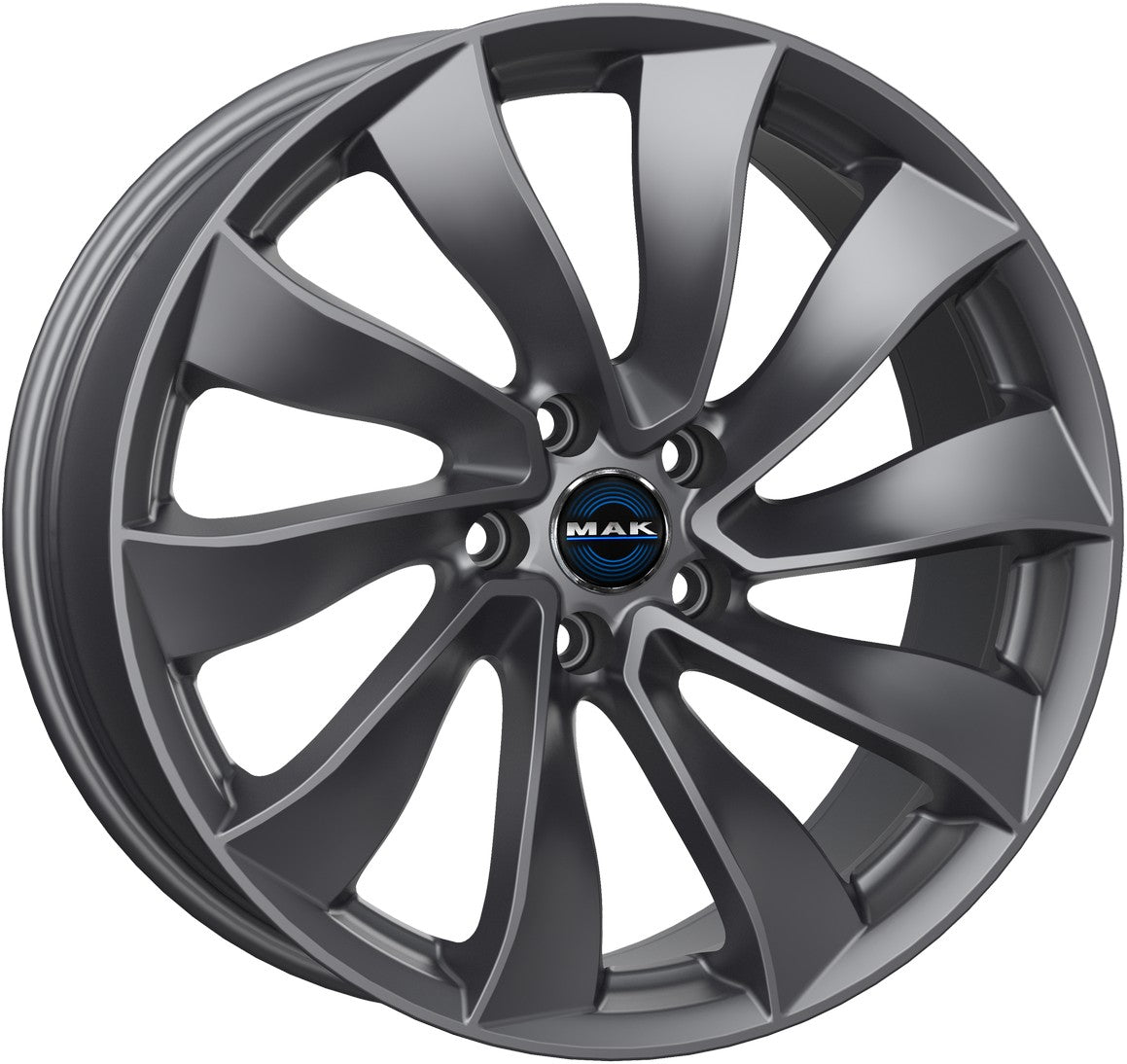 Mak Solar gloss gun metallic 8.5x19 ET38 - LK5/114.3 ML64.1