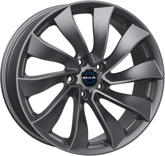 Mak Solar gloss gun metallic 8.5x19 ET38 - LK5/114.3 ML64.1