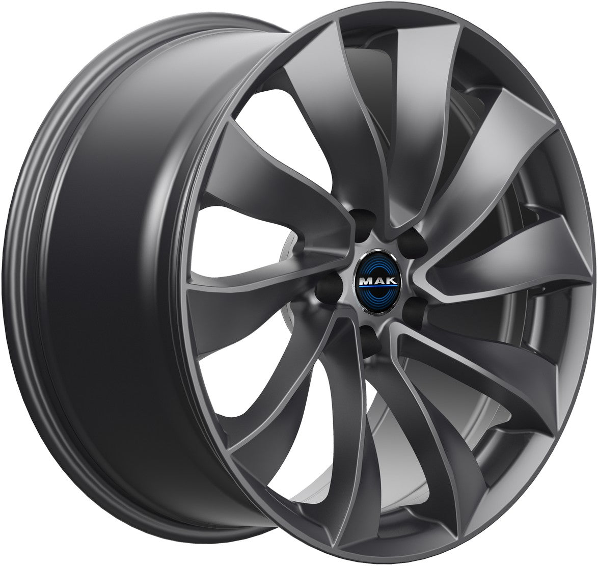 Mak Solar gloss gun metallic 8.5x19 ET38 - LK5/114.3 ML64.1