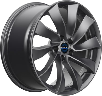 Mak Solar gloss gun metallic 8.5x19 ET38 - LK5/114.3 ML64.1