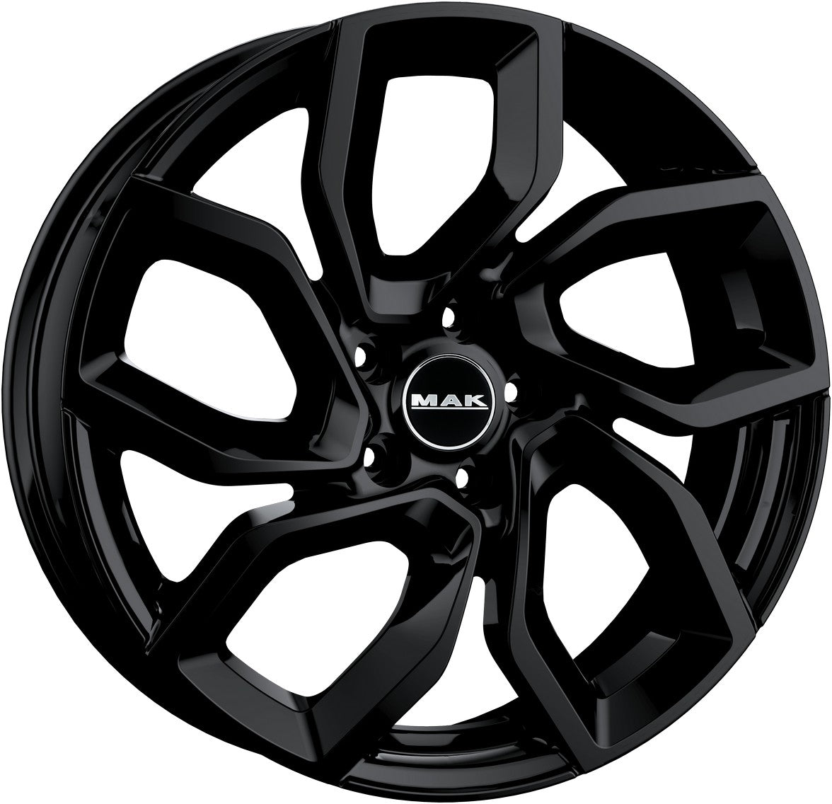 Mak Apollo gloss black 6x15 ET39 - LK5/100 ML57.1