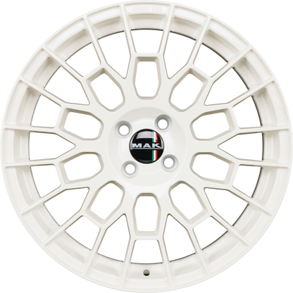 Mak APX gloss white Alufelge 7.5x18 Zoll ET45 LK 5x108 ML72 – Bild 4