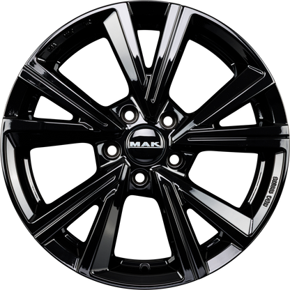 Mak Qvarz gloss black Alufelge 7.5x18 Zoll ET50 LK 5x112 ML57.1 – Bild 4