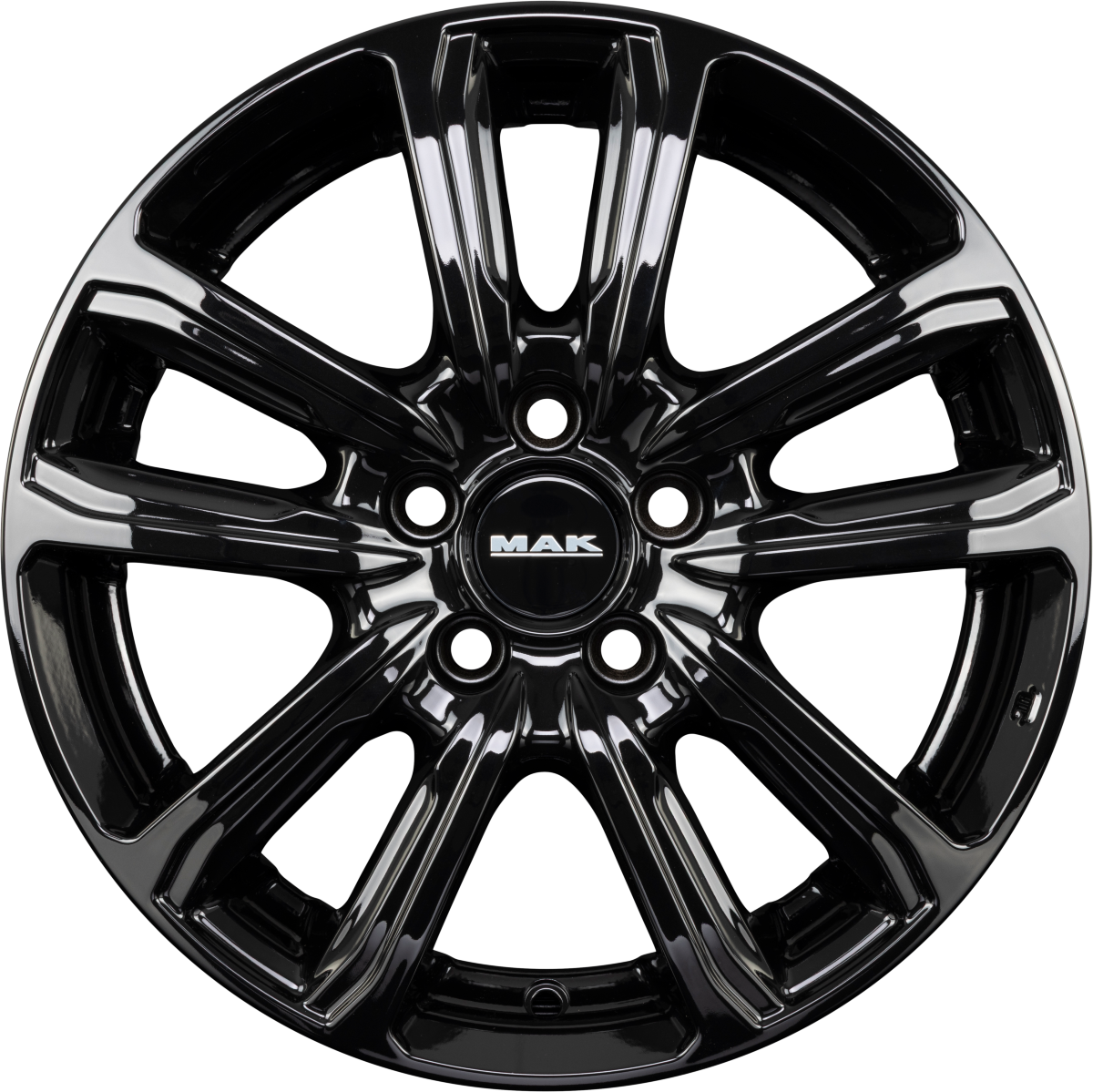 Mak Magma gloss black Alufelge 6x15 Zoll ET40 LK 4x100 ML60.1