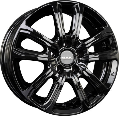 Mak Magma gloss black Alufelge 6x15 Zoll ET40 LK 4x100 ML60.1 – Bild 2