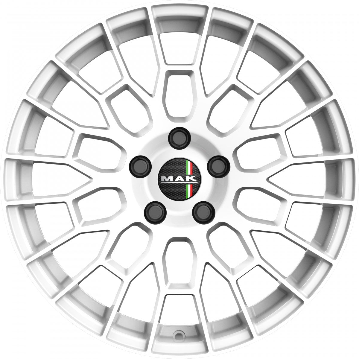 Mak APX gloss white 7.5x18 ET45 - LK5/112 ML76