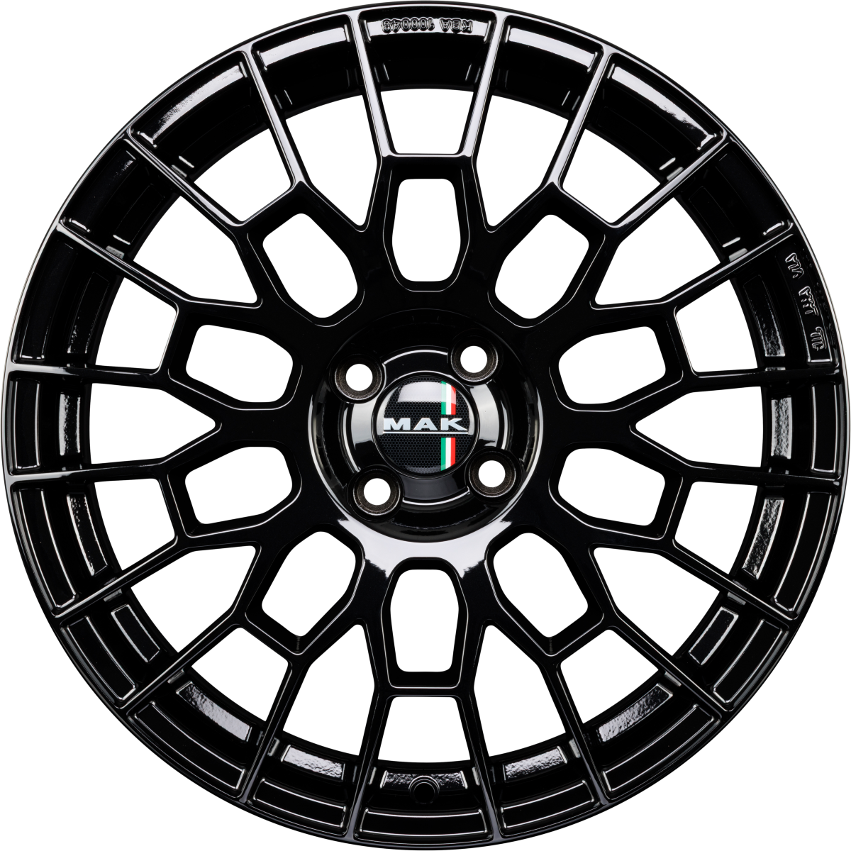 Mak APX gloss black Alufelge 8x19 Zoll ET48 LK 5x114.3 ML76 – Bild 4