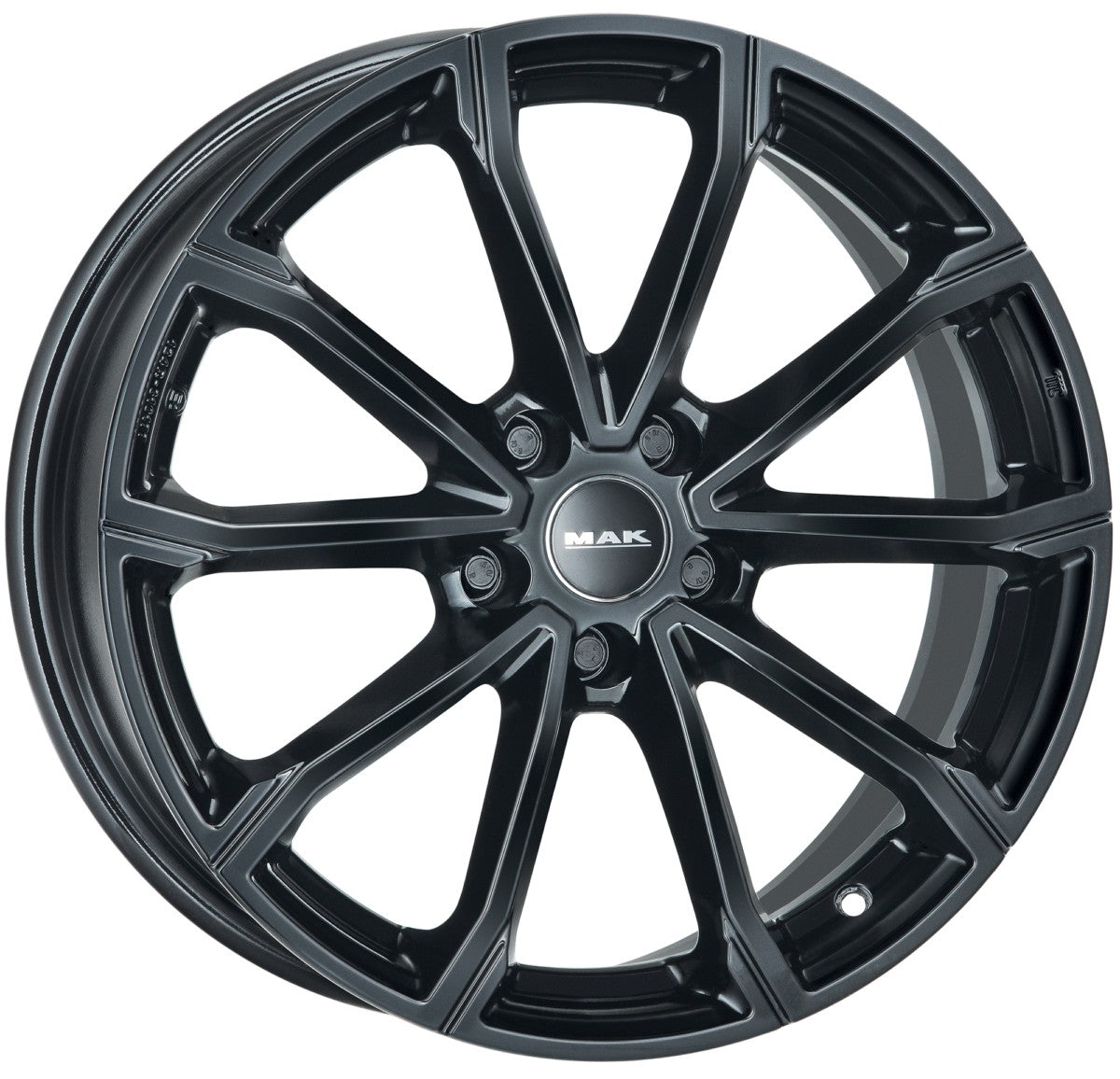 Mak DaVinci gloss black Alufelge 7x18 Zoll ET45 LK 5x114.3 ML60.1