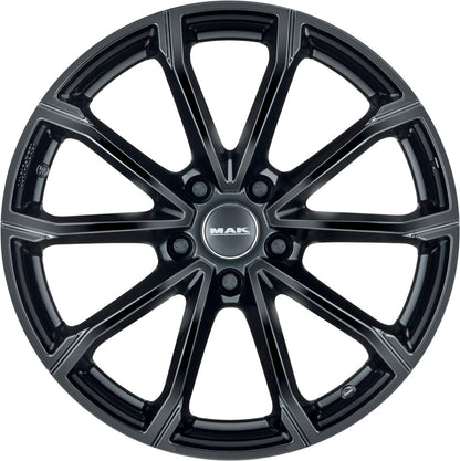 Mak DaVinci gloss black Alufelge 7x18 Zoll ET45 LK 5x114.3 ML60.1 – Bild 2