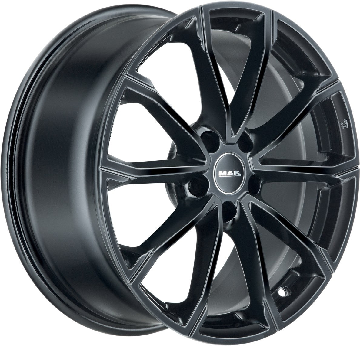 Mak DaVinci gloss black Alufelge 7x18 Zoll ET45 LK 5x114.3 ML60.1 – Bild 3