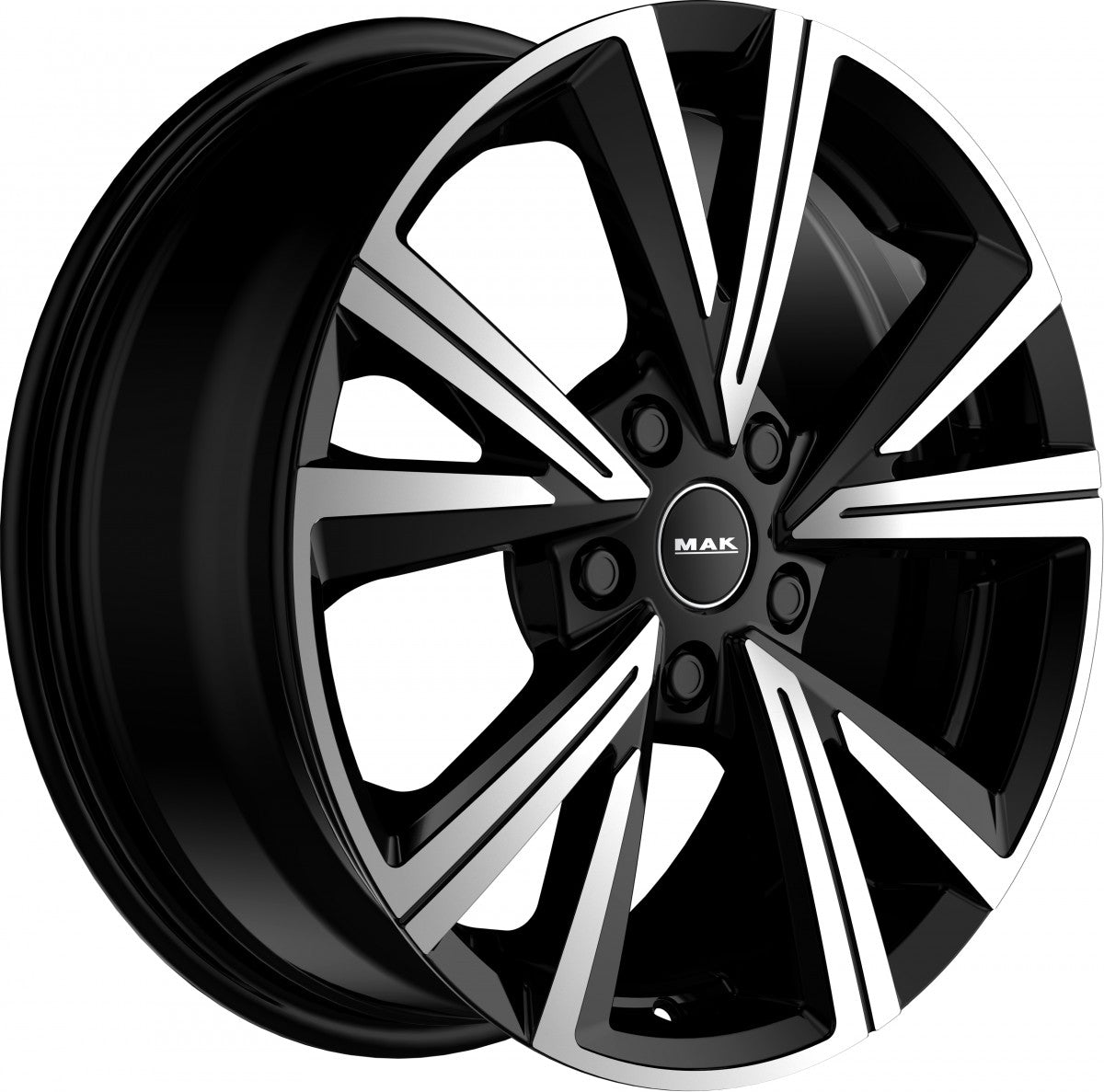 Mak Qvarz black mirror Alufelge 6.5x16 Zoll ET40 LK 5x114.3 ML66.1 – Bild 3