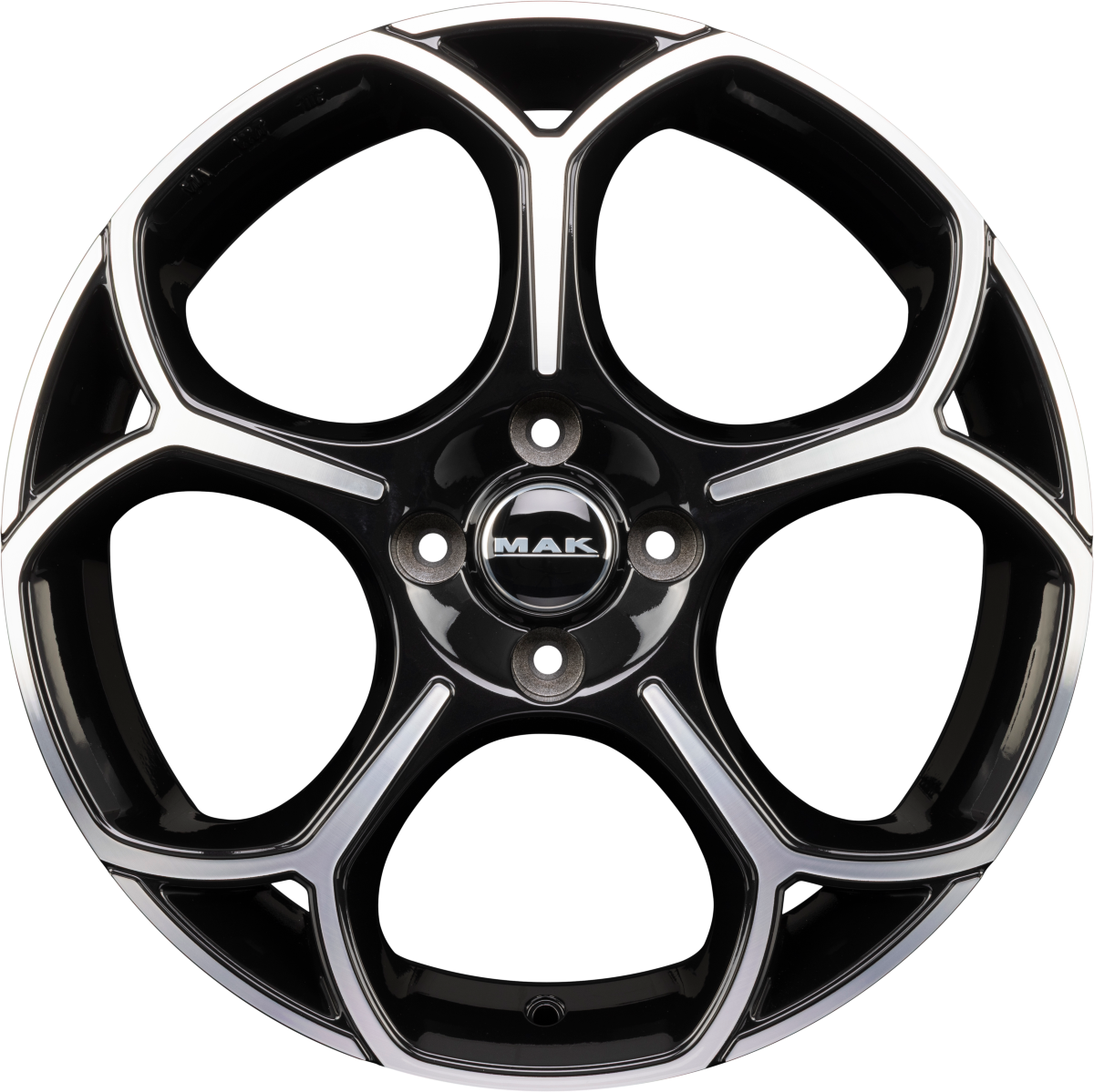 Mak Monza black mirror Alufelge 7x17 Zoll ET35 LK 5x110 ML65.1 – Bild 4