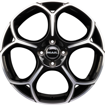 Mak Monza black mirror Alufelge 7x17 Zoll ET35 LK 5x110 ML65.1 – Bild 4
