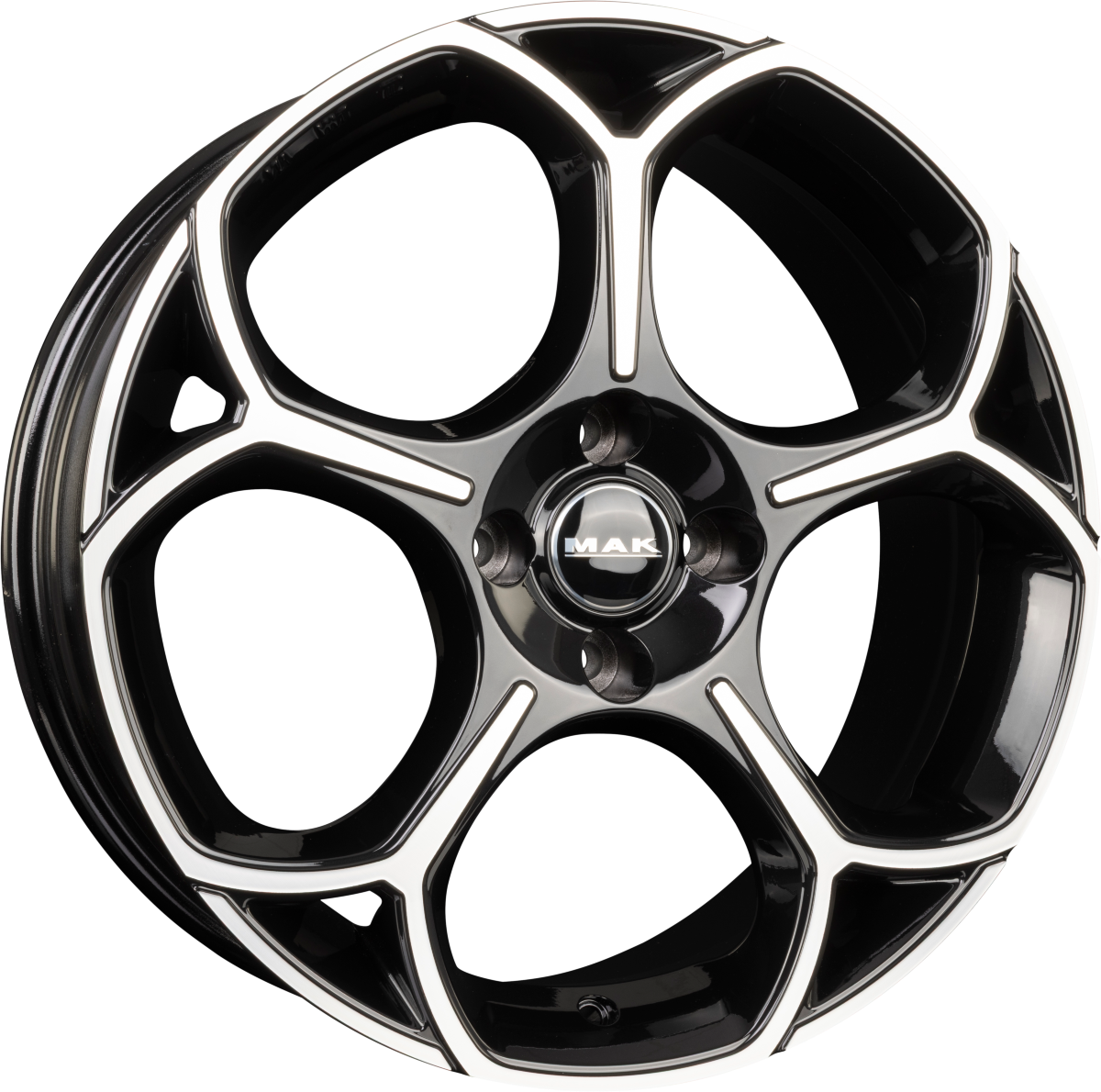 Mak Monza black mirror Alufelge 7x17 Zoll ET35 LK 5x110 ML65.1 – Bild 5