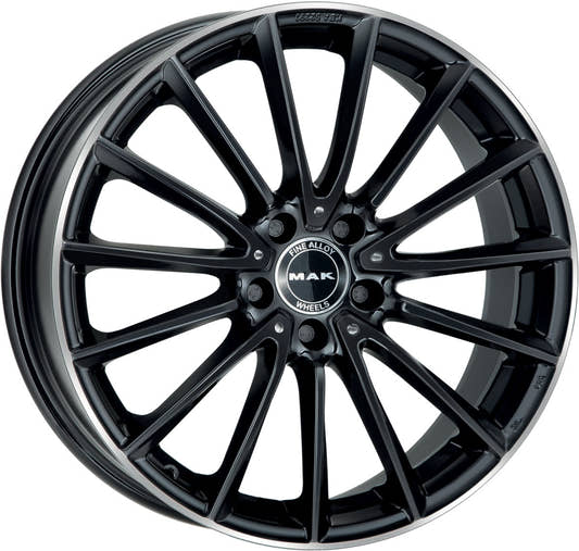 Mak Komet gloss black mirror ring 8.5x21 ET50 - LK5/112 ML66.6