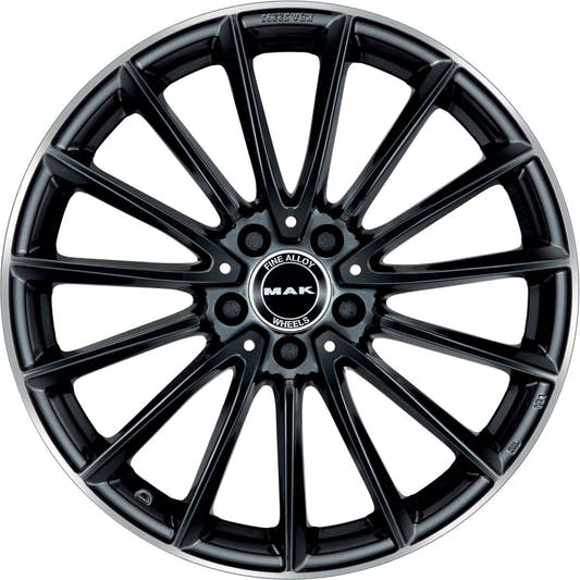 Mak Komet gloss black mirror ring 8.5x21 ET50 - LK5/112 ML66.6