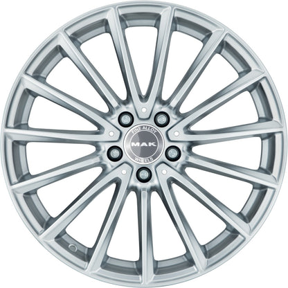 Mak Komet silver 9x21 ET30 - LK5/112 ML66.6